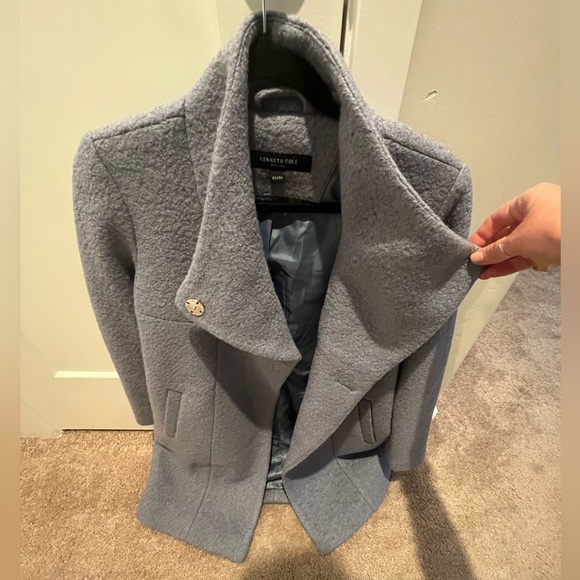 Kenneth Cole Jackets & Blazers - Kenneth Cole NWOT XS Light Blue Pea Coat